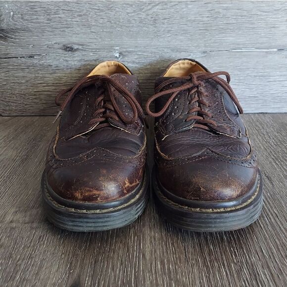 Vintage Skechers Leather Distressed Wingtip  Oxford Dress Shoes 10 main image 12